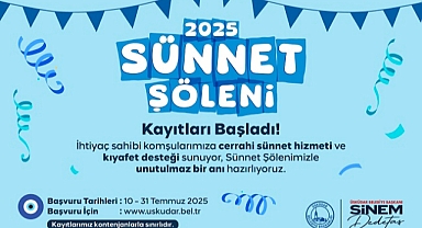 ÜSKÜDAR BELEDİYESİ ‘’2025 SÜNNET ŞÖLENİ’’ KAYITLARI BAŞLADI