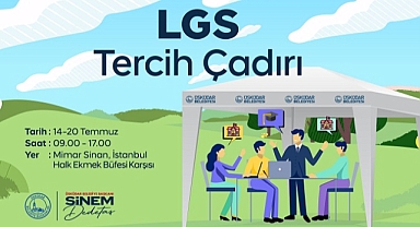 ÜSKÜDAR BELEDİYESİ’NDEN LGS ÖĞRENCİLERİ İÇİN ‘’TERCİH ÇADIRI’’