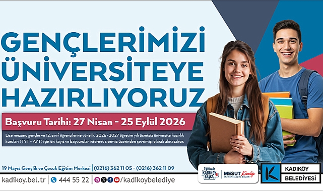 KADIKÖY BELEDİYESİ’NDEN ÜNİVERSİTEYE HAZIRLIK KURSU